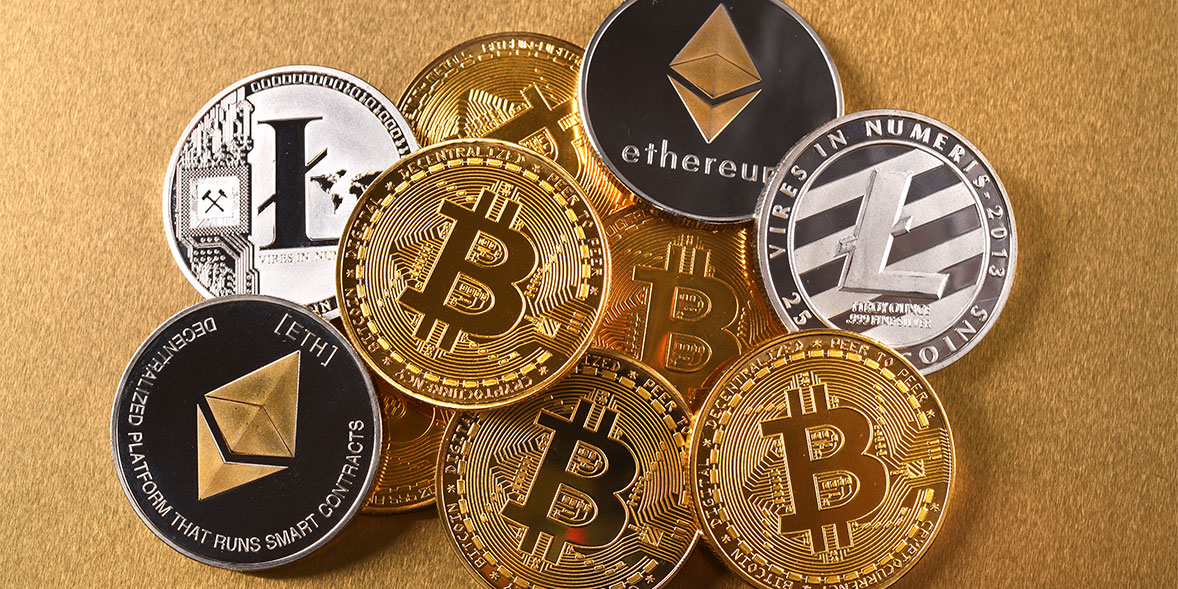Bitcoin or cryptocurrency symbols